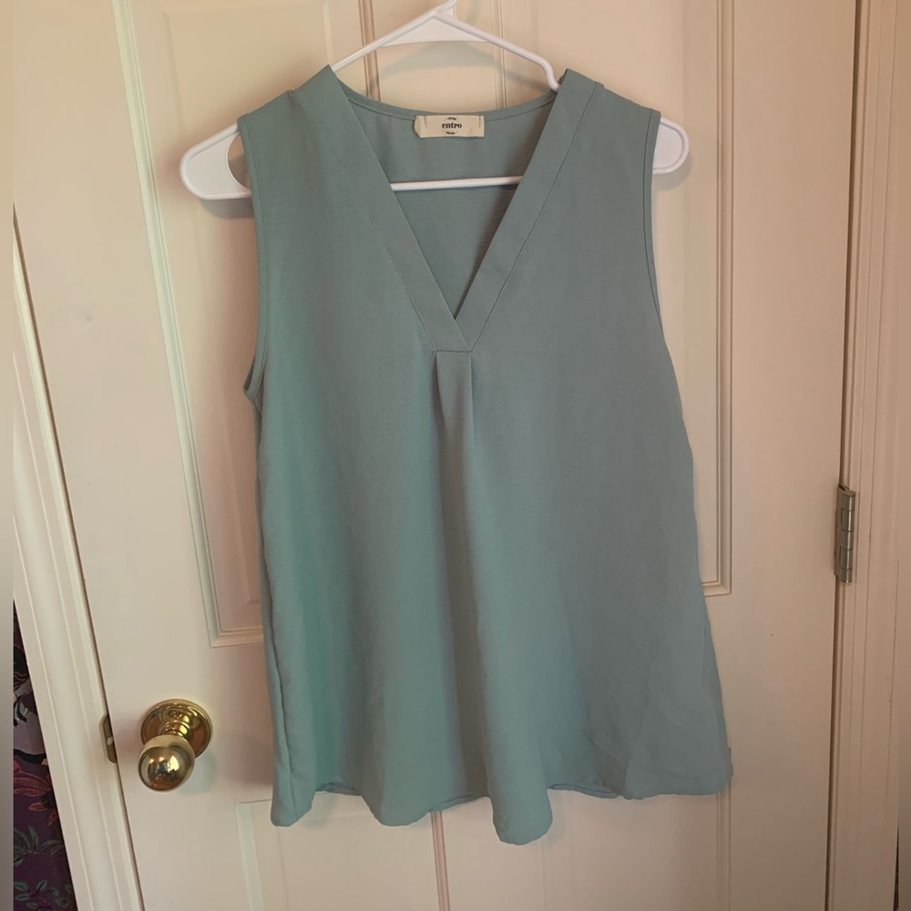 Entro Small Tank Top Blue/Green